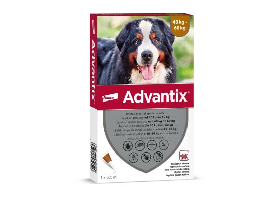 Advantix Spot On 1x6ml pro psy 40-60kg (1pipeta)