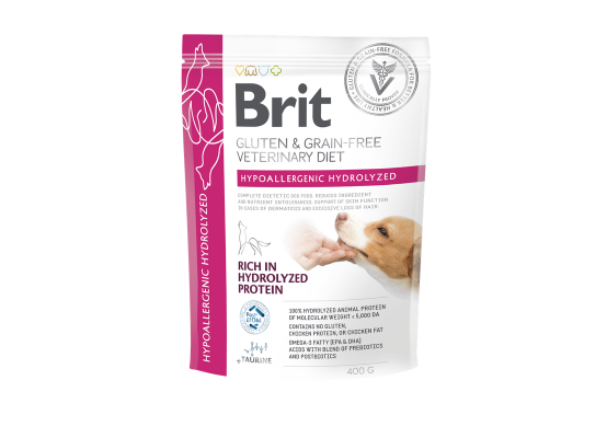 Brit Veterinary Diets Dog GF Hypoallergenic Hydrolyzed 400 g