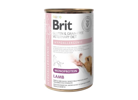 Brit Veterinary Diets GF Mono Protein Hypoallergenic Lamb 400 g 5+1