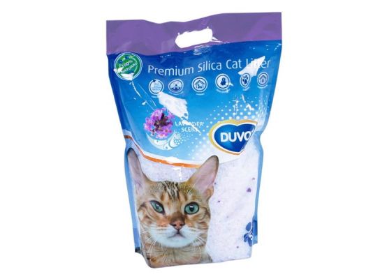 Podestýlka Cat silikagel Duvo+ levandule 5 l