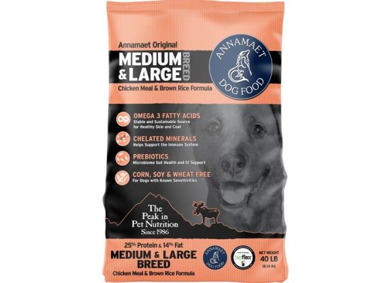 Annamaet ENCORE 25%/Medium&Large Breed 18,14 kg (40lb)