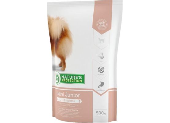 Nature's Protection Dog Dry Junior Mini 500 g