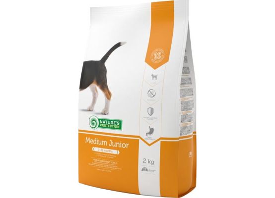 Nature's Protection Dog Dry Junior Medium 2 kg