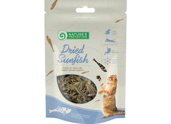 Nature's Protection Cat Snack sušené rybičky 20 g