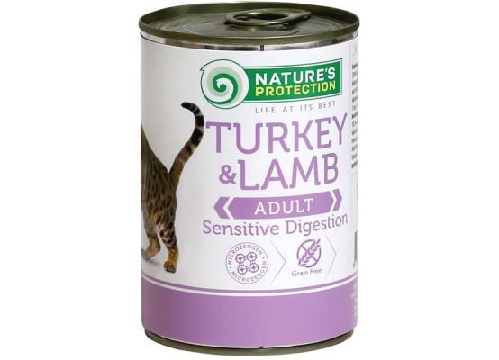 Nature's Protection Cat konz.Sensitive krůta/jehně 400 g