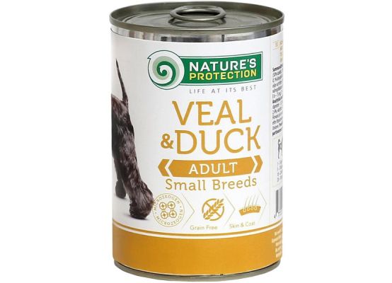 Nature's Protection Dog konz.Small telecí/kachna 400 g