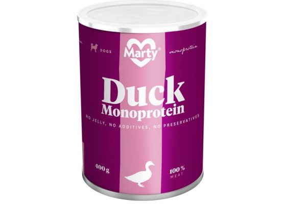 MARTY konz. pro psy - Monoprotein kachní 400 g