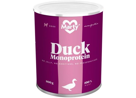MARTY konz. pro psy - Monoprotein kachní 800 g