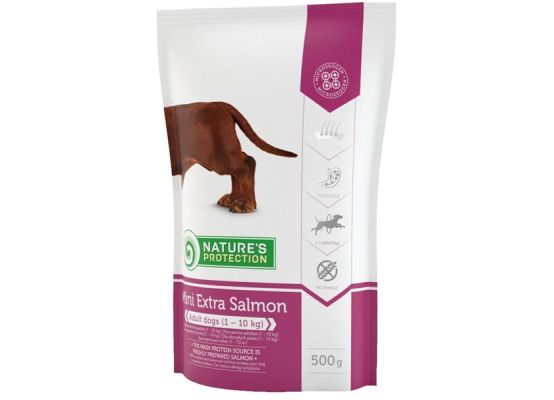 Nature's Protection Dog Dry Adult Mini Extra Salmon 500 g