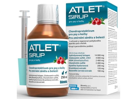 Atlet sirup pro psy a kočky 250 ml