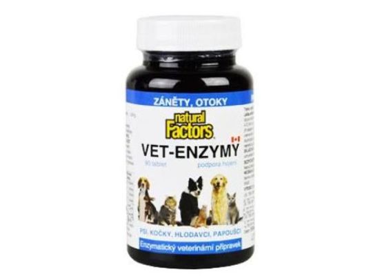 Vet Enzymy 90tablet podpora hojení, záněty, otoky 