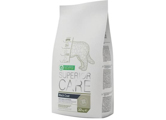 Nature's Protection Dog Dry Superior Care Black Coat 10 kg