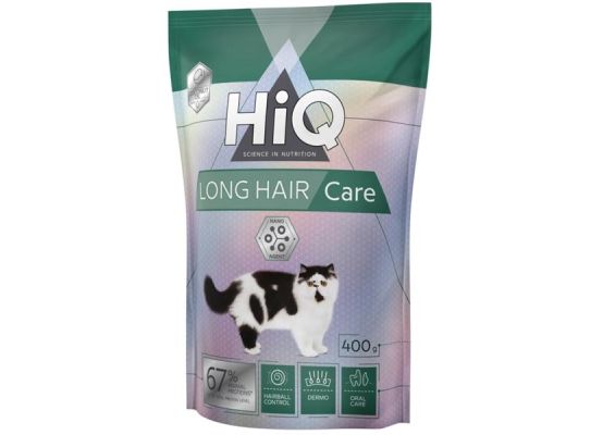 HiQ Cat Dry Adult Long Hair 400 g