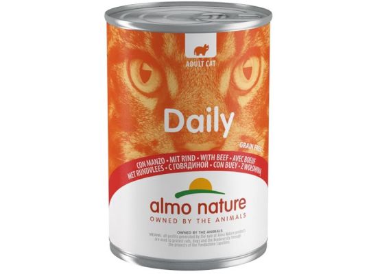 Almo Nature Daily Menu cat konz. hovězí 400g