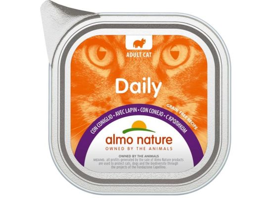 Almo Nature Daily Menu cat van. králík 100g
