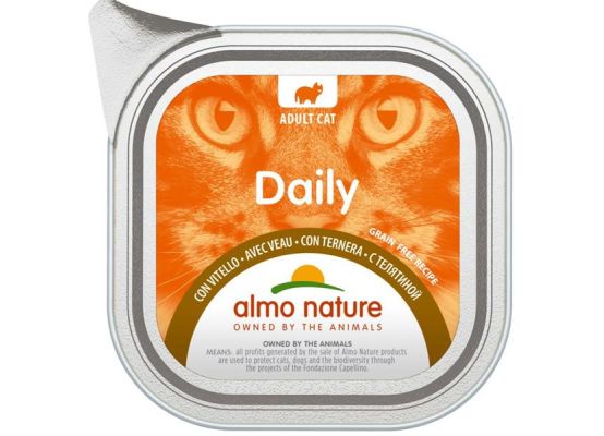 Almo Nature Daily Menu cat van. telecí 100g