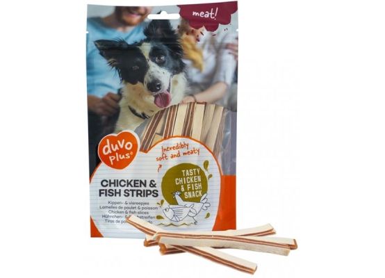 Duvo+ dog Meat! Chicken & fish strips 80 g