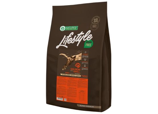 Nature's Protection Cat Dry LifeStyle GF Sterilised Salmon 7 kg