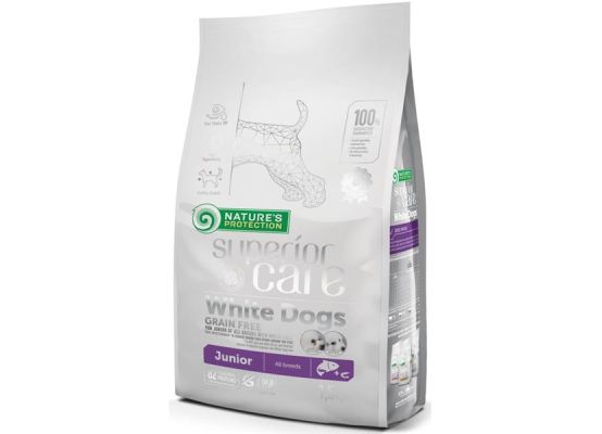 Nature's Protection Superior Care Dog Dry White Dogs Junior Grain Free Salmon 1,5 kg
