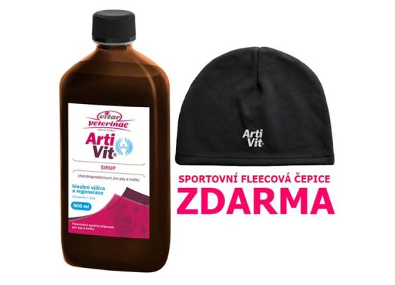 Artivit sir. 500 ml + fleec čepice zdarma