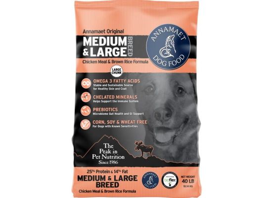 Annamaet ENCORE 25%/Medium&Large Breed 18,14 kg (40lb) - velké granule