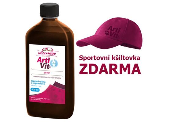 Artivit sir. 500 ml + kšiltovka vínová zdarma