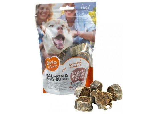Duvo + dog Fish! Sushi losos + treska 120 g