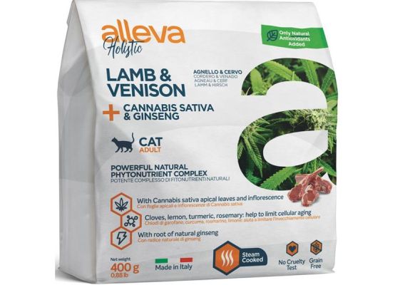 ALLEVA HOLISTIC Cat Dry Adult Lamb&Venison 400g