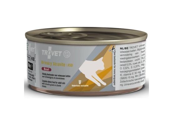 Trovet kočka ASD Urinary Struvite konzerva hovězí 100 g
