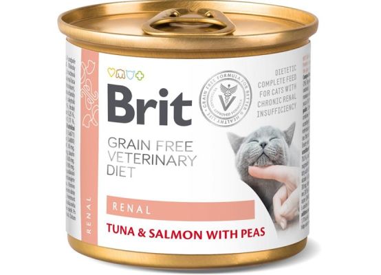 Brit GF Veterinary Diet Cat Cans Renal 200 g