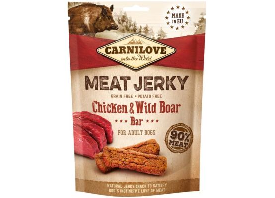Carnilove Dog Jerky Wild Boar & Chicken Bar 100 g