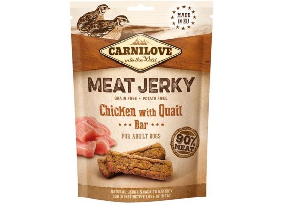 Carnilove Dog Jerky Quail & Chicken Bar 100 g