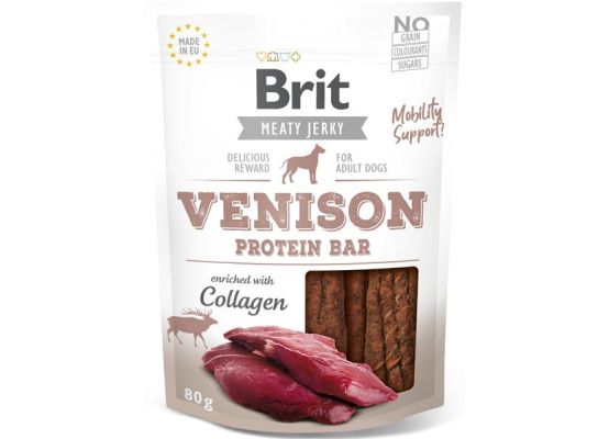 Brit Dog Jerky Venison Protein Bar 80g