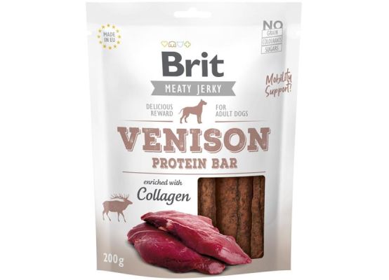 Brit Dog Jerky Venison Protein Bar 200g