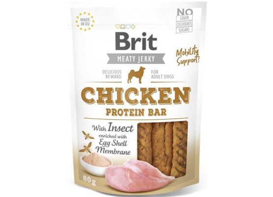 Brit Dog Jerky Chicken with Insect Protein Bar 80g