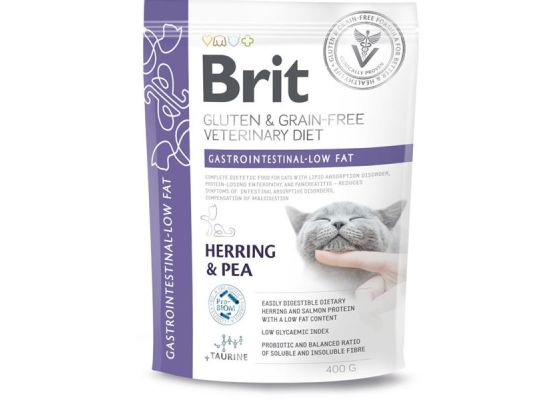 Brit GF Veterinary Diets Cat Gastrointestinal-Low fat 400 g
