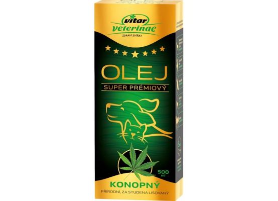 Vitar Veterinae konopný olej 500 ml