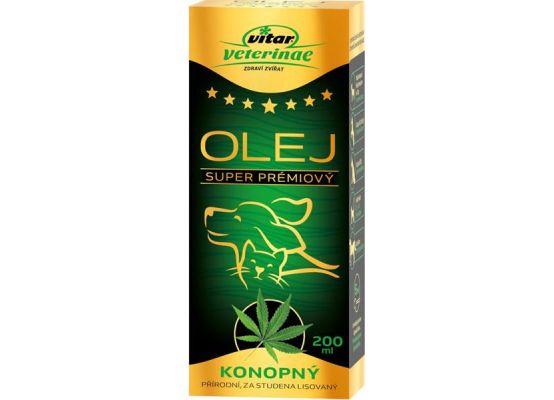 Vitar Veterinae konopný olej 200 ml