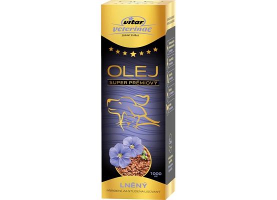 Vitar Veterinae lněný olej 1000 ml