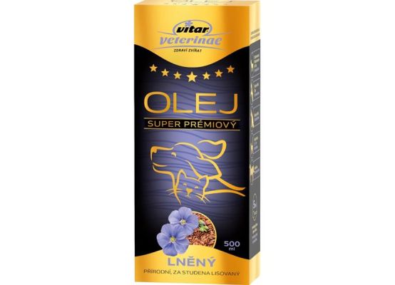 Vitar Veterinae lněný olej 500 ml