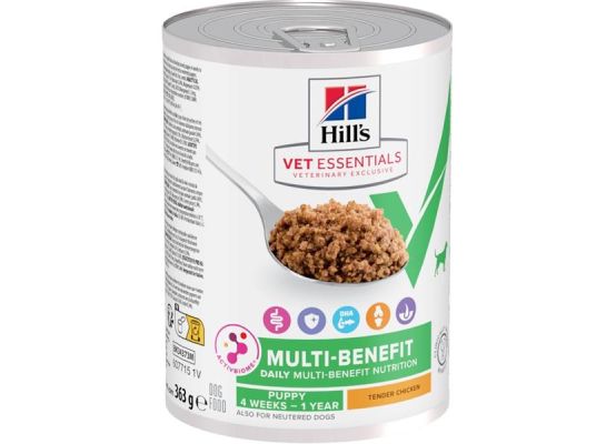 Hill's VetEssentials  MULTI-BENEFIT konzerva s kuřetem pro štěňata 363 g
