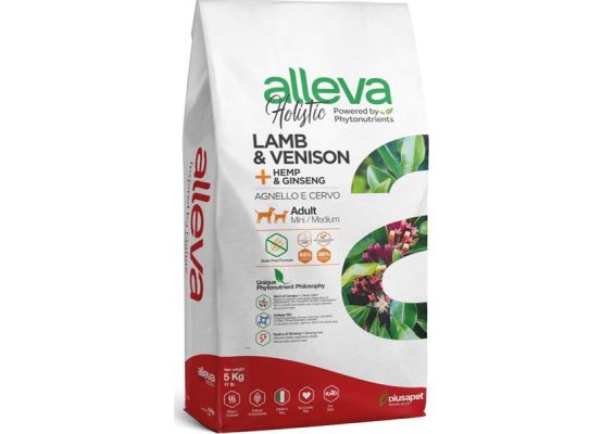 ALLEVA HOLISTIC Dog Dry Adult Lamb&Venison Mini/Medium 5kg