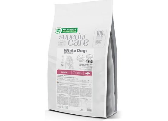 Nature's Protection Superior Care Dog Dry White Dogs Junior Grain Free White Fish 10 kg 