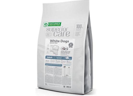 Nature's Protection Superior Care Dog Dry White Dogs Large Breeds Grain Free White Fish 10 kg 