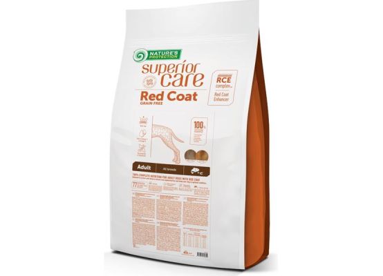 Nature's Protection Superior Care Dog Dry Red Coat Adult Grain Free Salmon 10 kg