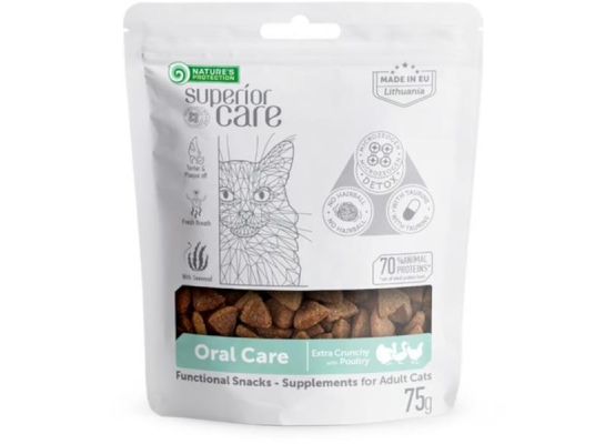 Nature's Protection Superior Care Cat Snack Oral Care 75 g 