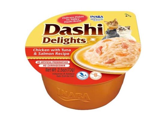 Inaba Dashi Delights kuře s tuňákem a lososem