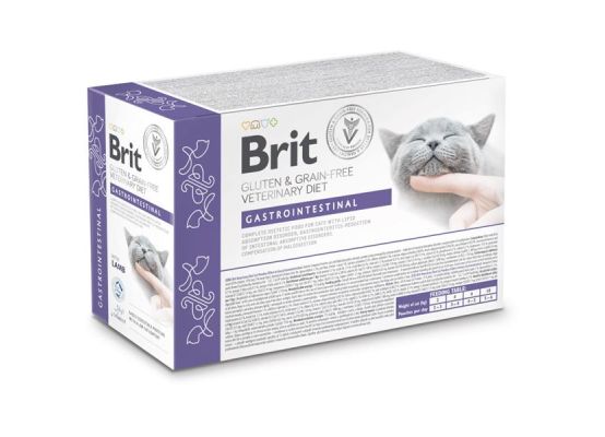 Brit Grain & Gluten-Free VD Cat Pouch fillets in Gravy Gastrointestinal 12x 85 g