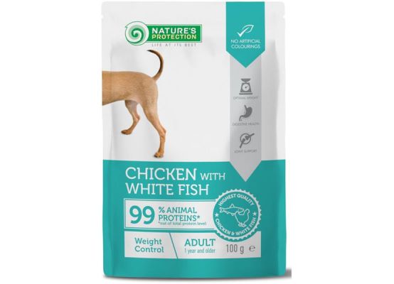 Nature's Protection Dog kaps. Weight Control Chicken and White Fish 100g