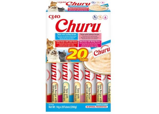 Inaba Churu cat snack tuňák mořské plody multi20x14g
